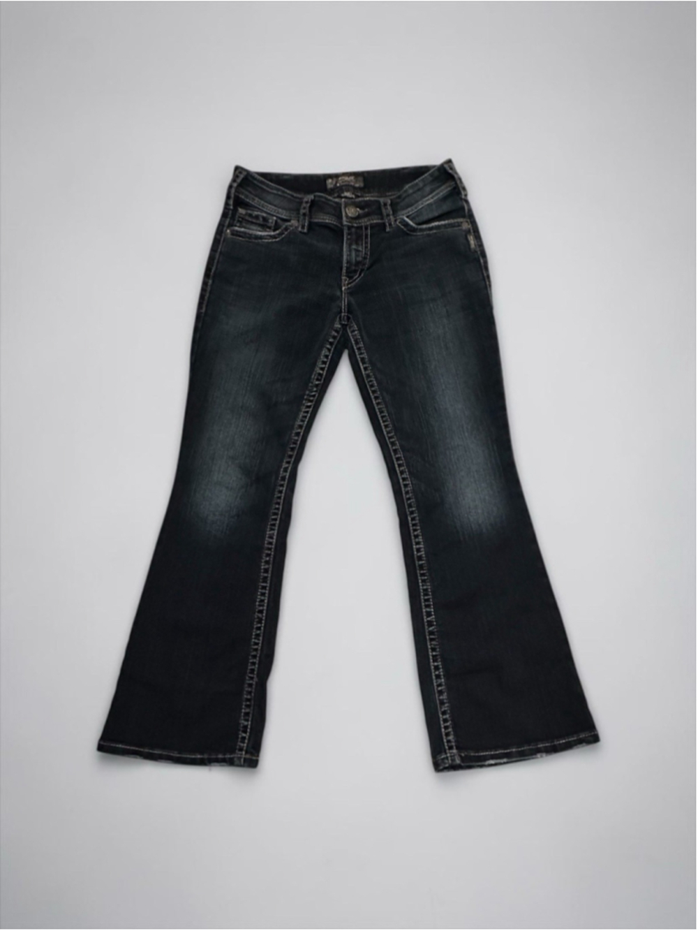 Silver Jeans SUKI SURPLUS Low-Rise Womens 30 x 30 Distressed Embroidered Pockets